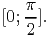    π
[0;--].
   2
